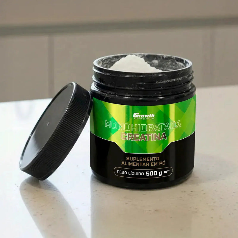 Creatina Monohidratada 500g Growth Supplements - Sem Sabor Em Pó