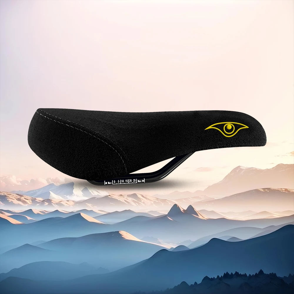Funsea-Bicycle Seats, Wheelie Stunt, Big BMX Cruiser Bike Saddle, Flannelette, 8mm Rail Embroidery Logo Seat Cover, Eagle Eye