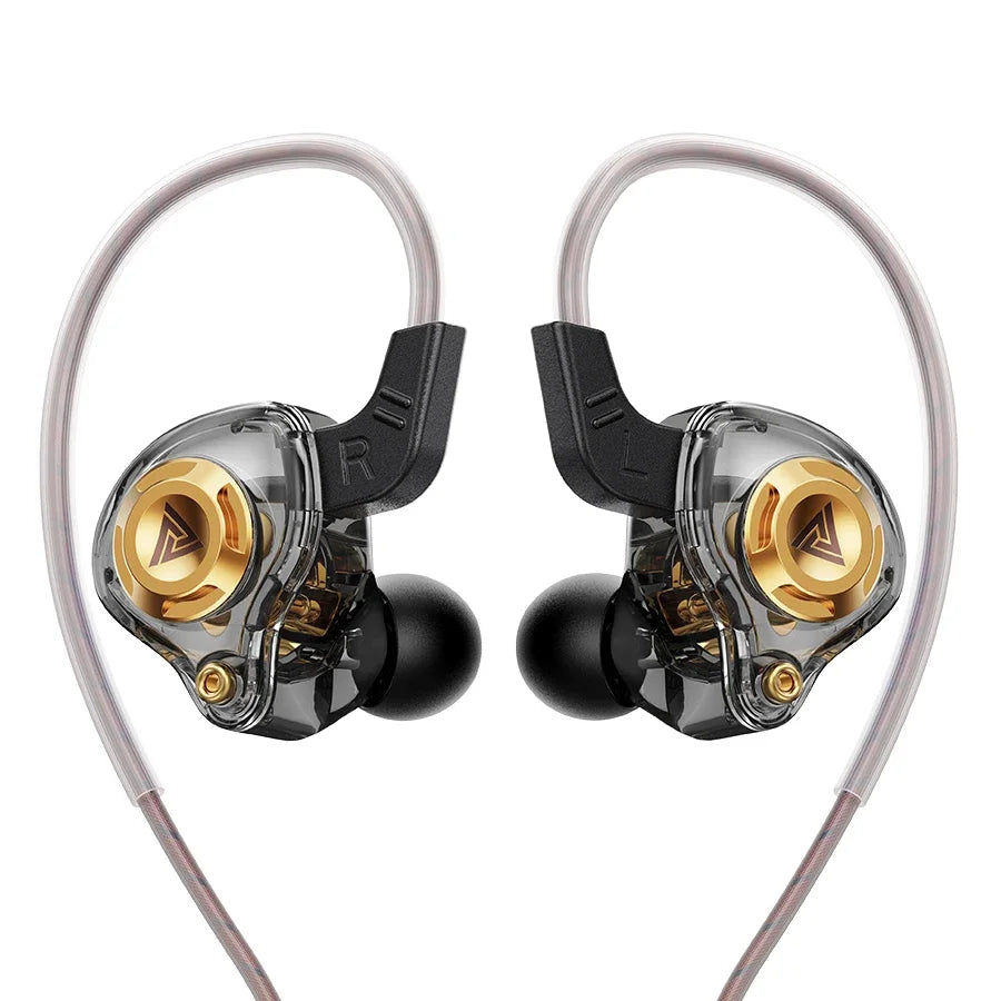 Original QKZ AK6 In Ear Earphone 6 Dynamic Driver Unit Headphone With Mic Stereo Sports HIFI Subwoofer Headset Monitor Earbuds